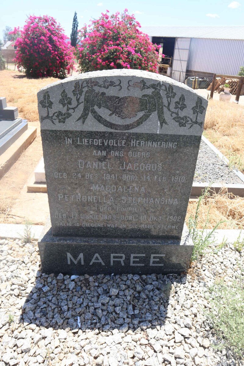 MAREE Daniel Jacobus 1841-1910 &amp; Magdalena Petronella Stephansina FOURIE 1849-1902