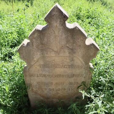 WESTHUIZEN Helen, v.d. 1902-1902