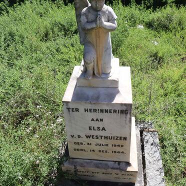 WESTHUIZEN Elsa, v.d. 1940-1944