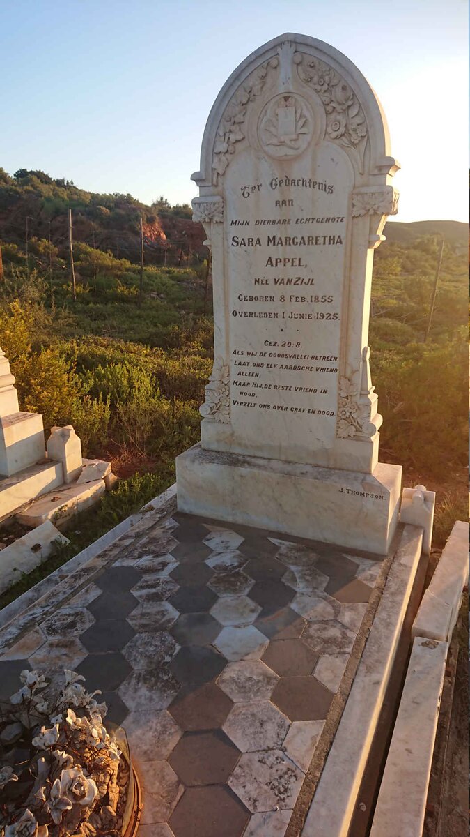 APPEL Sara Margaretha nee VAN ZIJL 1855-1925