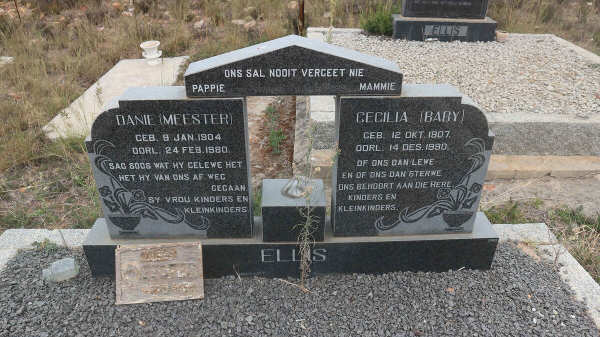 ELLIS Danie 1904-1980 &amp; Cecilia 1907-1990