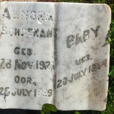 SCHOEMAN Alnora 1929-1929 :: SCHOEMAN Baby 1934