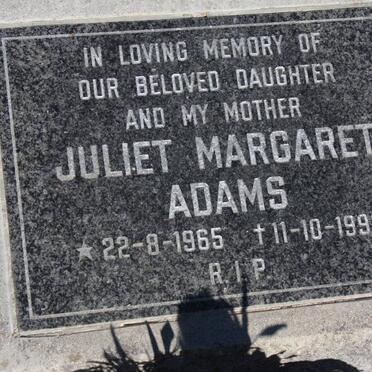 ADAMS Juliet Margaret 1965-1992