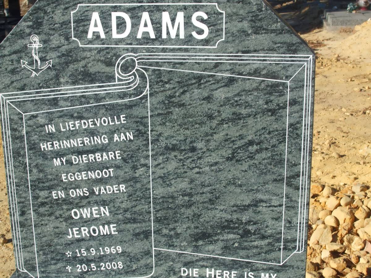 ADAMS Owen Jerome 1969-2008