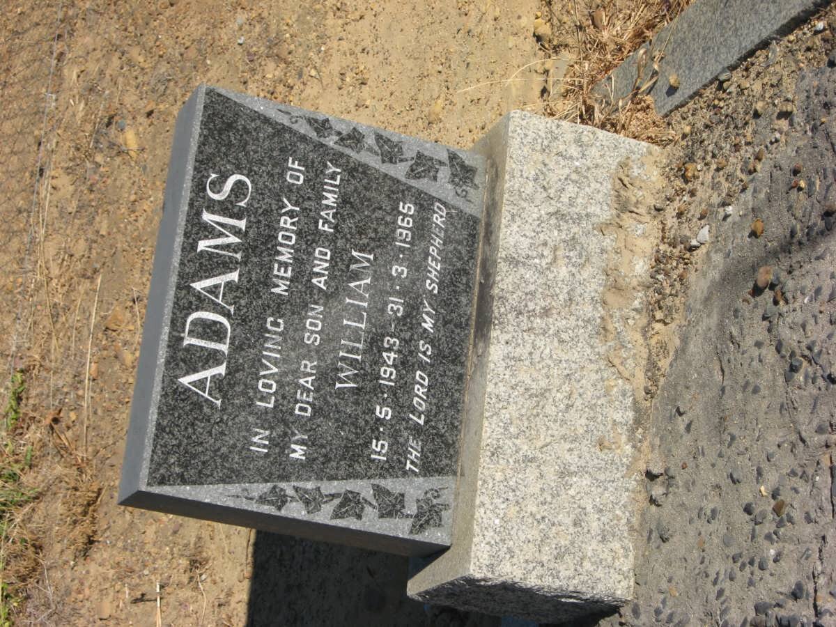 ADAMS William 1943-1965