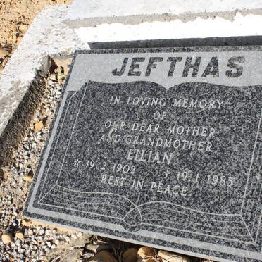 JEFTHAS Cyster John -1953 &amp; Lilian 1902-1985 