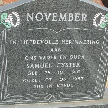 NOVEMBER Samuel Cyster 1910-1985