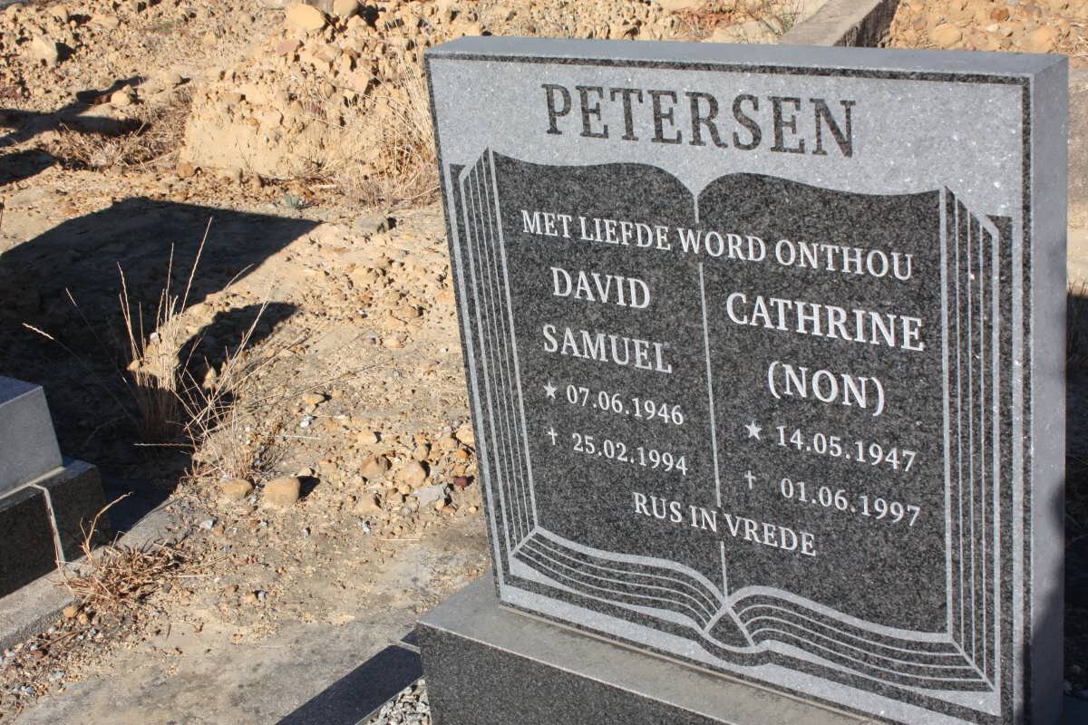 PETERSON David Samuel 1946-1994 &amp; Cathrine 1947-1997