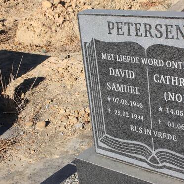 PETERSON David Samuel 1946-1994 &amp; Cathrine 1947-1997