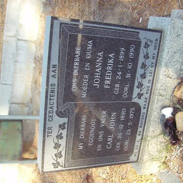 ? Carl John 1890-1975 &amp; Johanna Fredrika 1899-1990