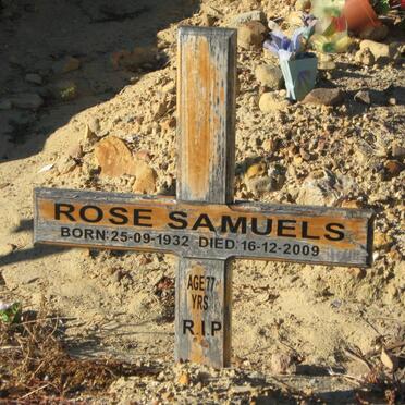SAMUELS Rose 1932-2009