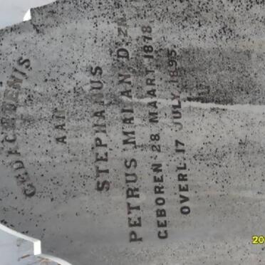 MALAN Stephanus Petrus 1878-1895