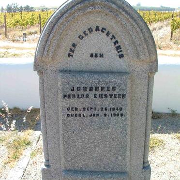 EKSTEEN Johannes Paulus 1840-1908