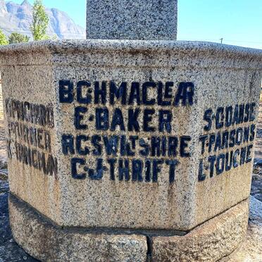 MACLEAR B.G.H. :: BAKER E. :: WILTSHIRE R.C.S. :: THRIFT C.J.