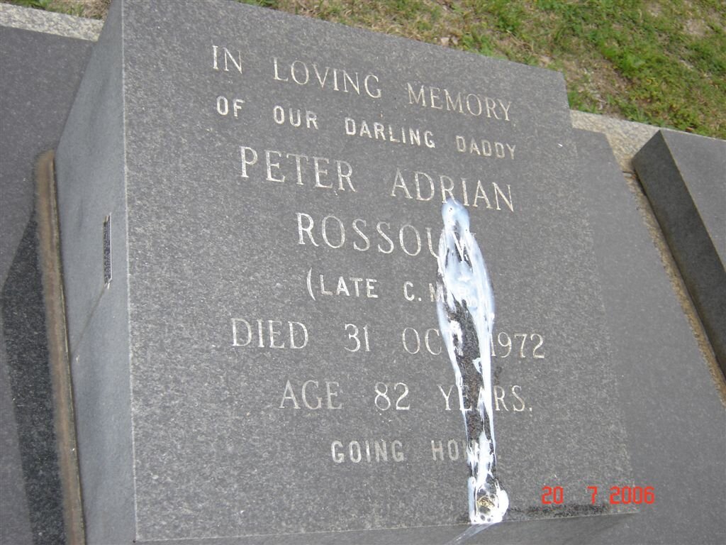 ROSSOUW Peter Adrian -1972