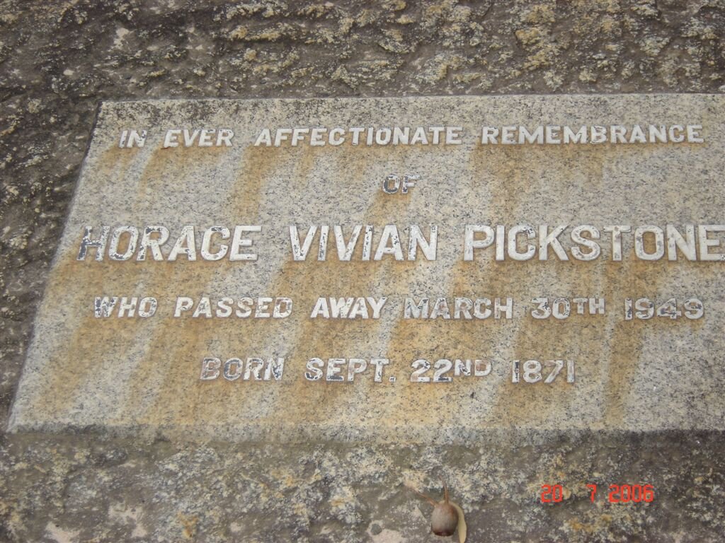 PICKSTONE  Horace Vivian 1871- 1949