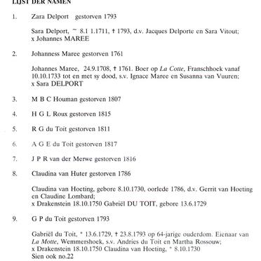 6. Oude begraafplaas de hugenoten