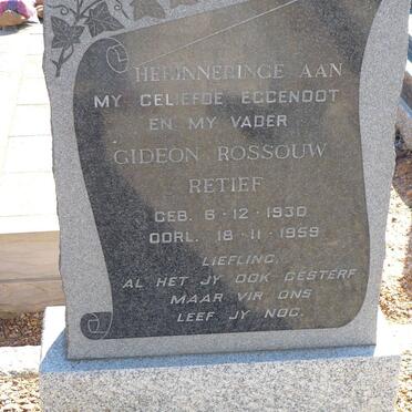 RETIEF Gideon Rossouw 1930-1959