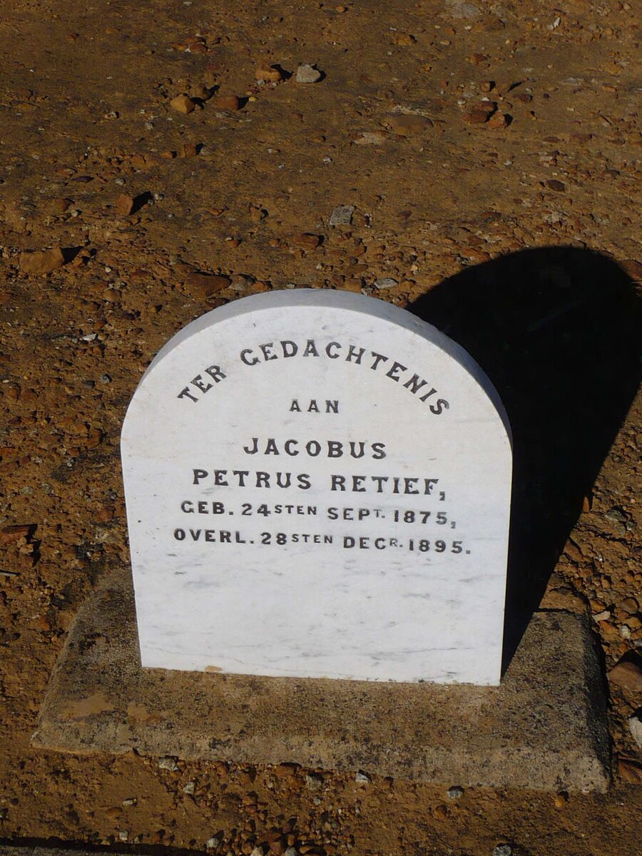 RETIEF Jacobus Petrus 1875-1895