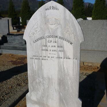 ROSSOUW Gabriel Gideon 1838-1916
