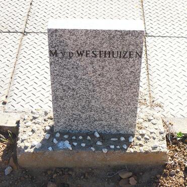 WESTHUIZEN M.,vd