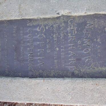 COPPENHAGEN Gerhard, van 1876-1877 :: VAN COPPENHAGEN Sophia 1880-1892