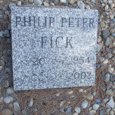 FICK Philip Peter 1954-2002