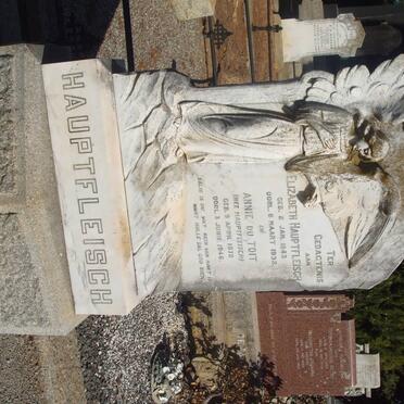 HAUPTFLEISCH Elizabeth 1843-1932 :: DU TOIT Annie nee HAUPTFLEISCH 1872-1946