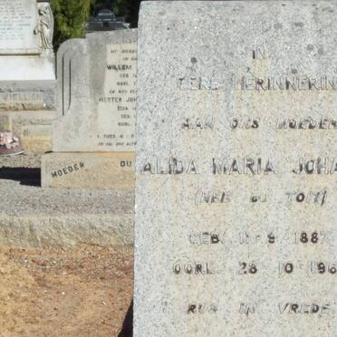 MYBURGH Alida Maria Johanna nee DU TOIT 1887-1963