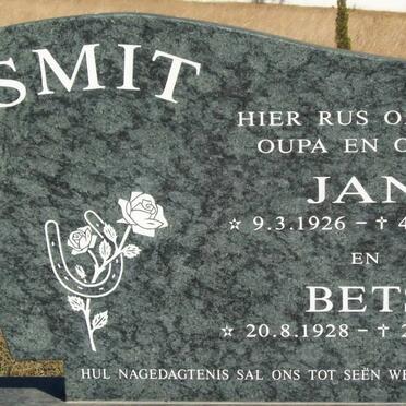 SMIT Jan 1926-2000 &amp; Bets 1928-2001