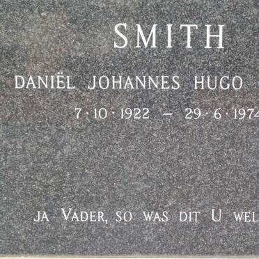SMITH Daniël Johannes Hugo 1922-1974