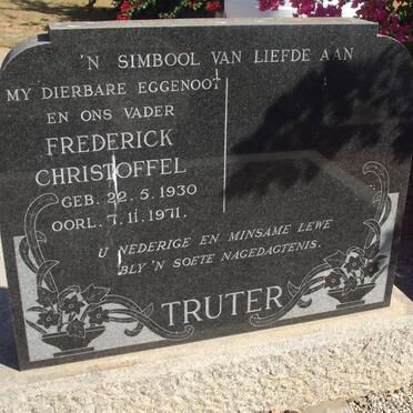 TRUTER Frederick Christoffel 1930-1971