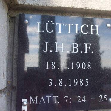 LUTTICH J.H.B.F. 1908-1985