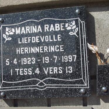 RABE Marina 1923-1997