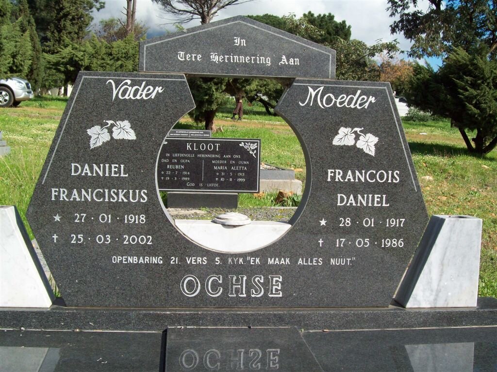OCHSE Daniel Franciskus 1918-2002 &amp; Francois Daniel 1917-1986