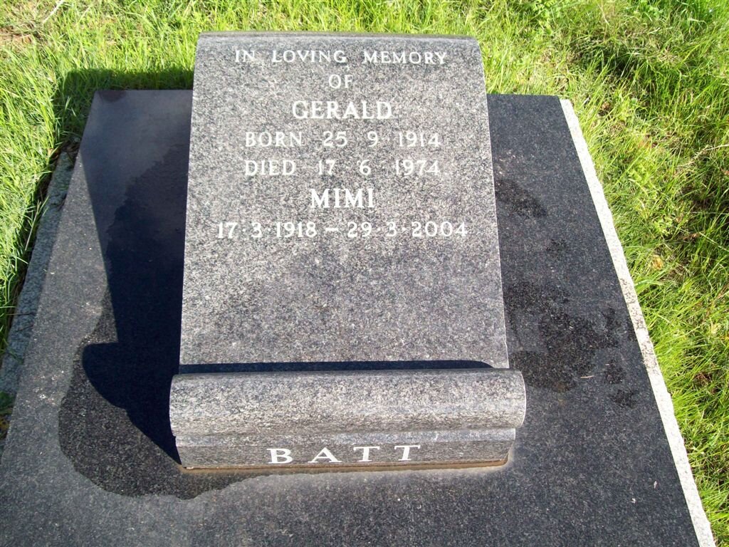 BATT Gerald 1914-1974 &amp; Mimi 1918-2004