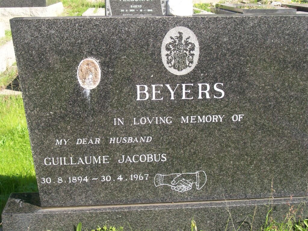 BEYERS Guillaume Jacobus 1894-1967