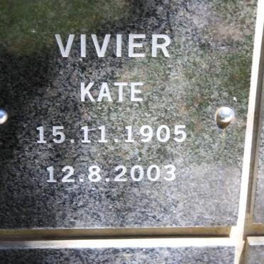 VIVIER Kate 1905-2003