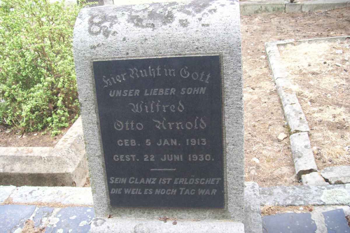 ARNOLD Wilfred Otto 1913-1930