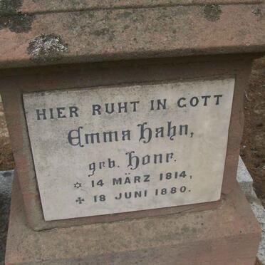 HAHN Carl Hugo 1818-1895 &amp; Emma HONR 1914-1880 