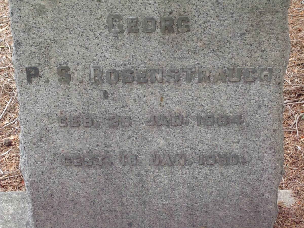 ROSENSTRAUCH P.S. 1884-19?0