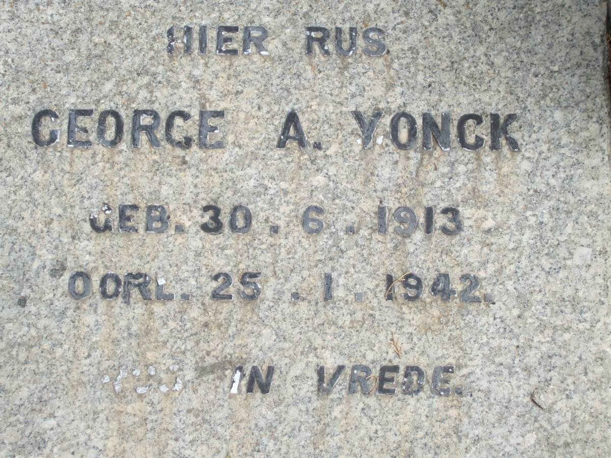 YONCK George A. 1913-1942