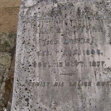 HOFFMAN Catharina Gertruida Claris nee DREYER 1846-1927