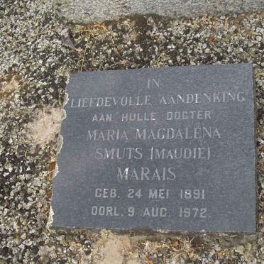 MARAIS Maria Magdalena Smuts 1891-1972