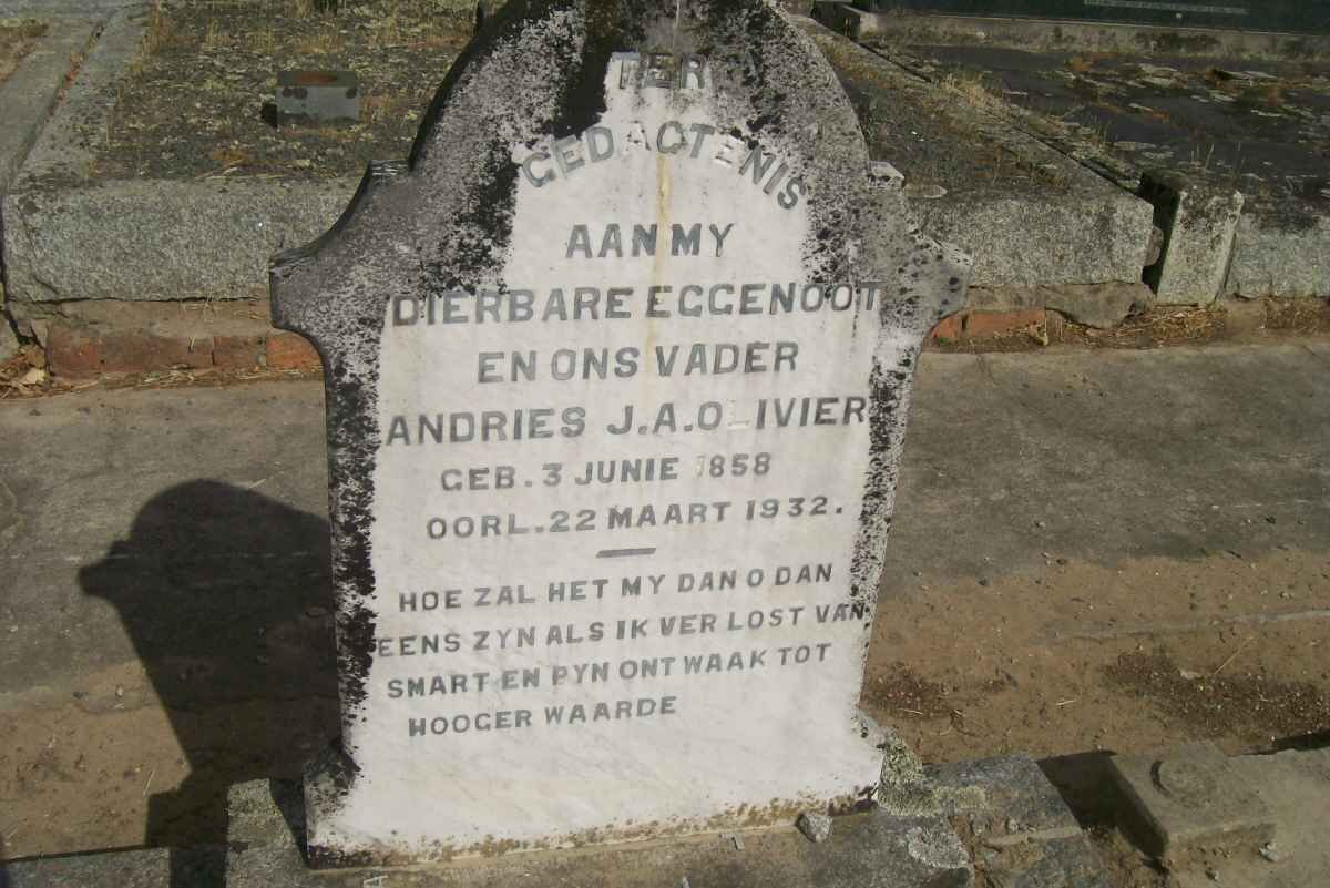 OLIVIER Andries J.A. 1858-1932