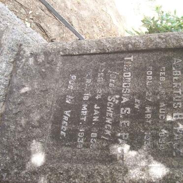 PAGE Albertus B, 1854-1931 &amp; Theodosia S.E. SCHENCK 1855-1938