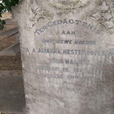 PLESSIS Sara Johanna Hester, du nee MALAN -1923
