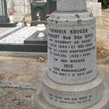 SPUY Hendrik Kruger Joubert, van der 1880-1950 &amp; Iris WERDMULLER 1887-1983