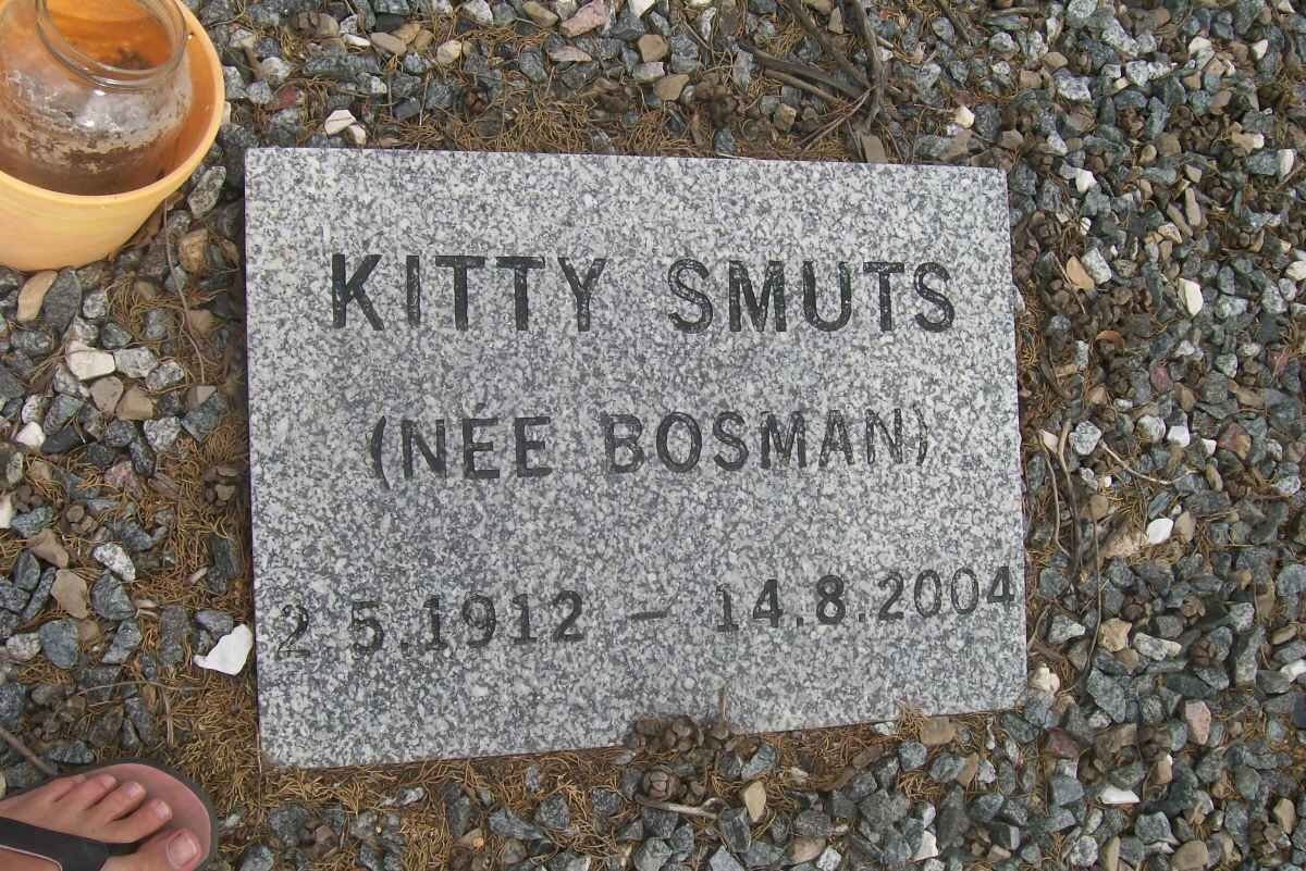 SMUTS Kitty nee BOSMAN 1912-2004