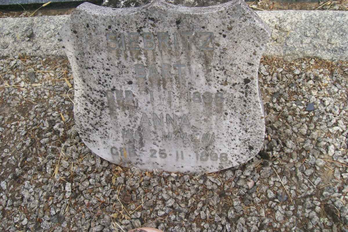 SIEBRITZ Bart 1888- &amp; Anna MALAN 1896-